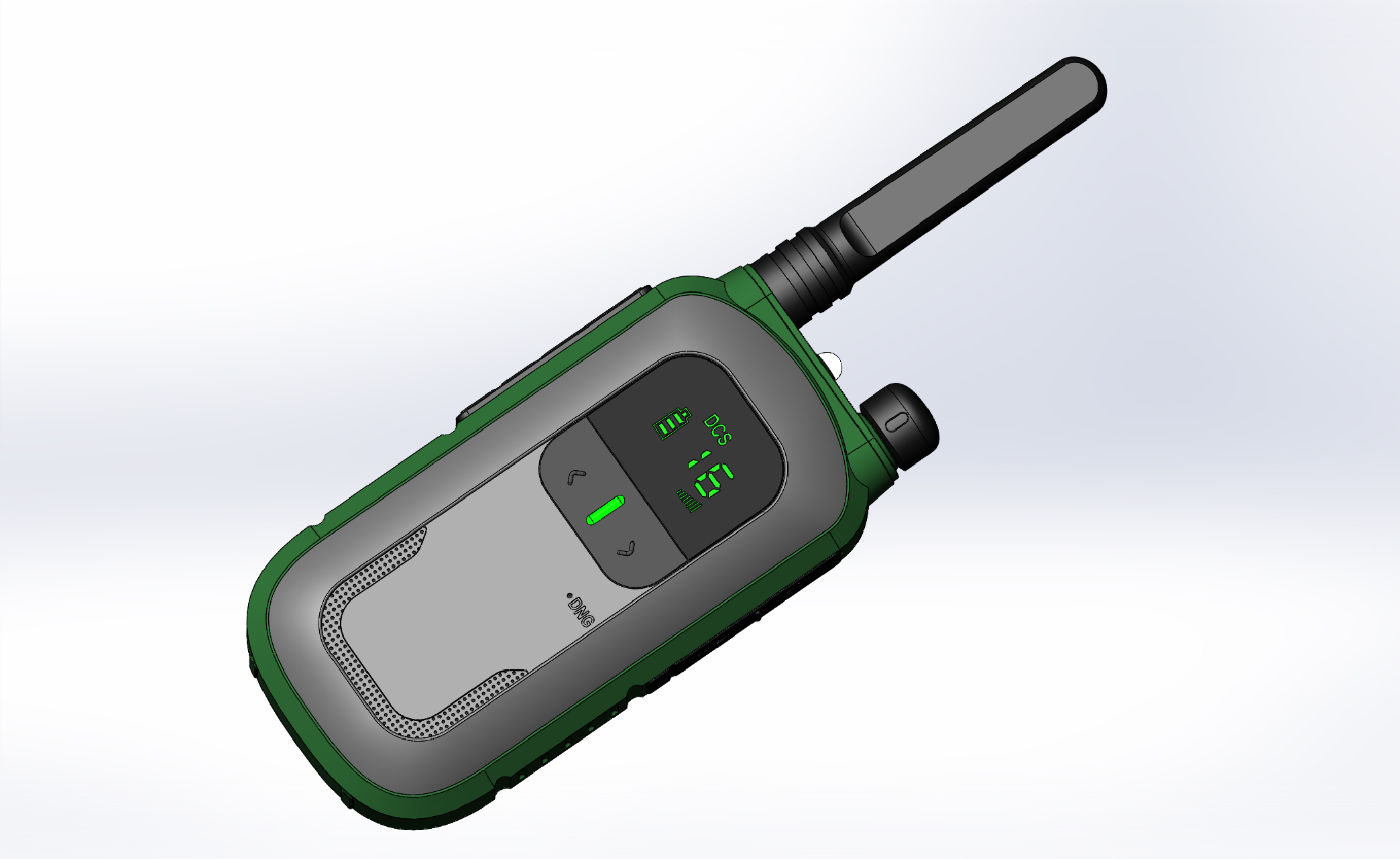 outdoors，hold，walkie-talkie，mobile phone，equipment，