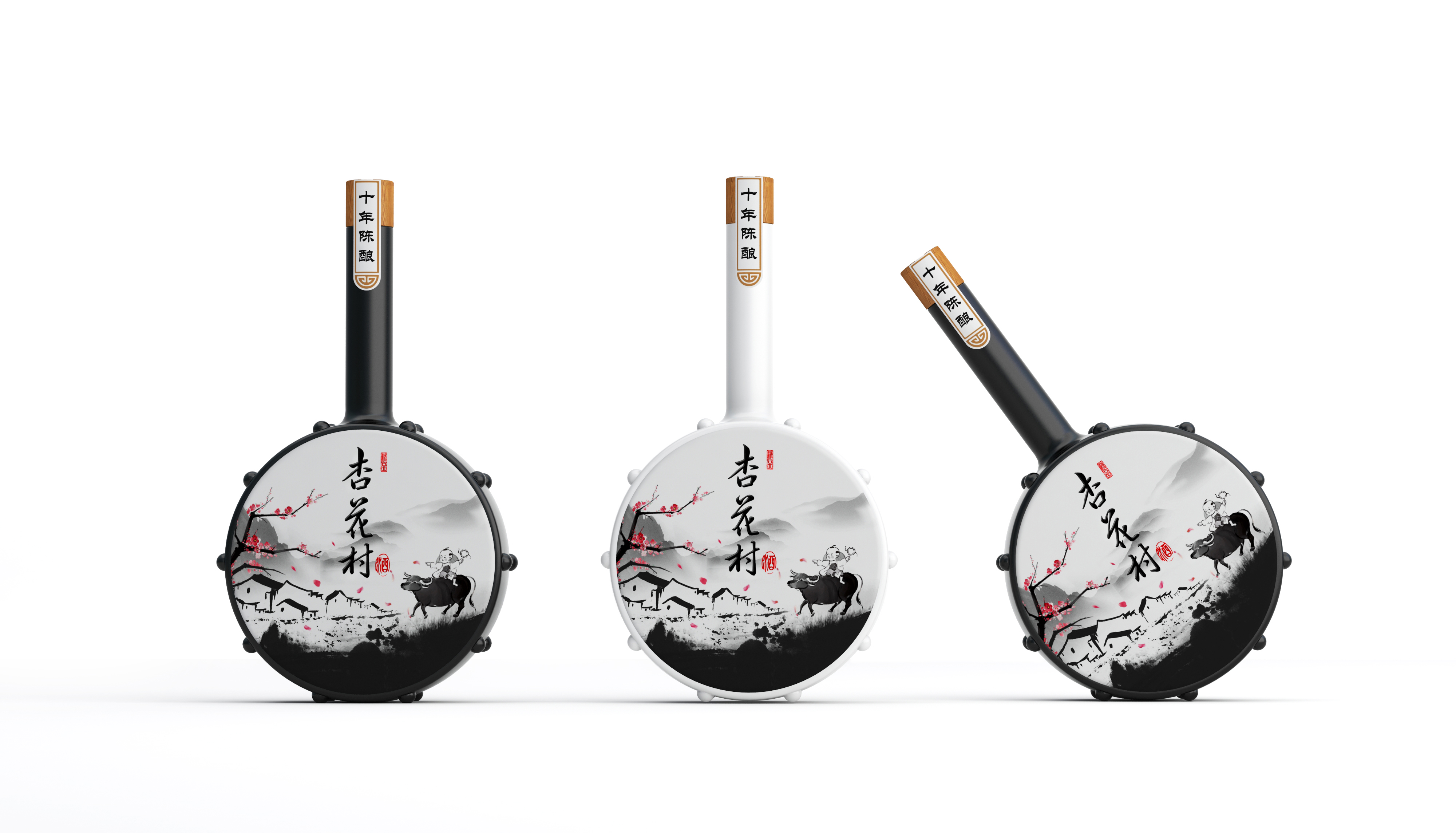 packing design，Wine bottle design，