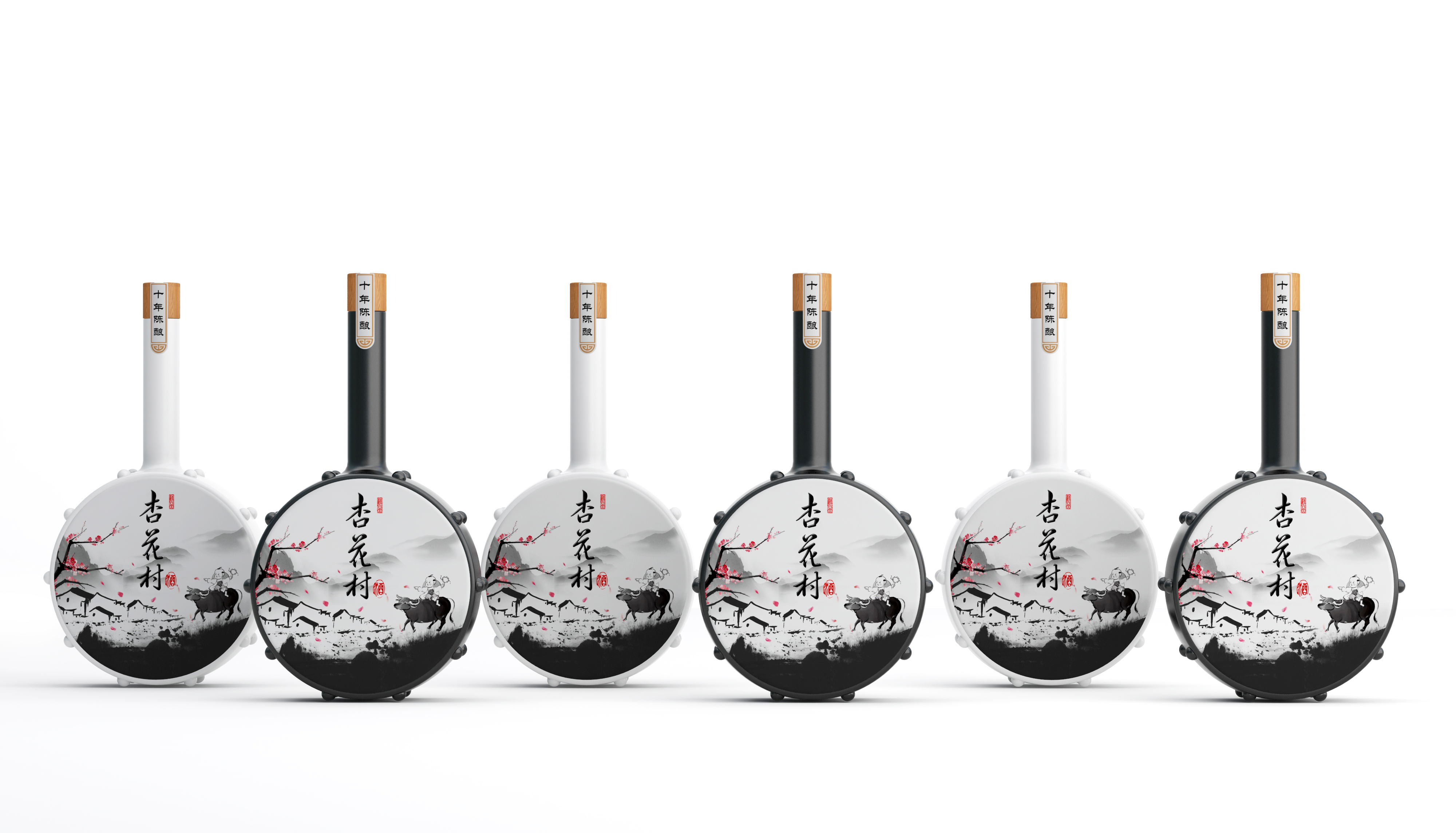 packing design，Wine bottle design，