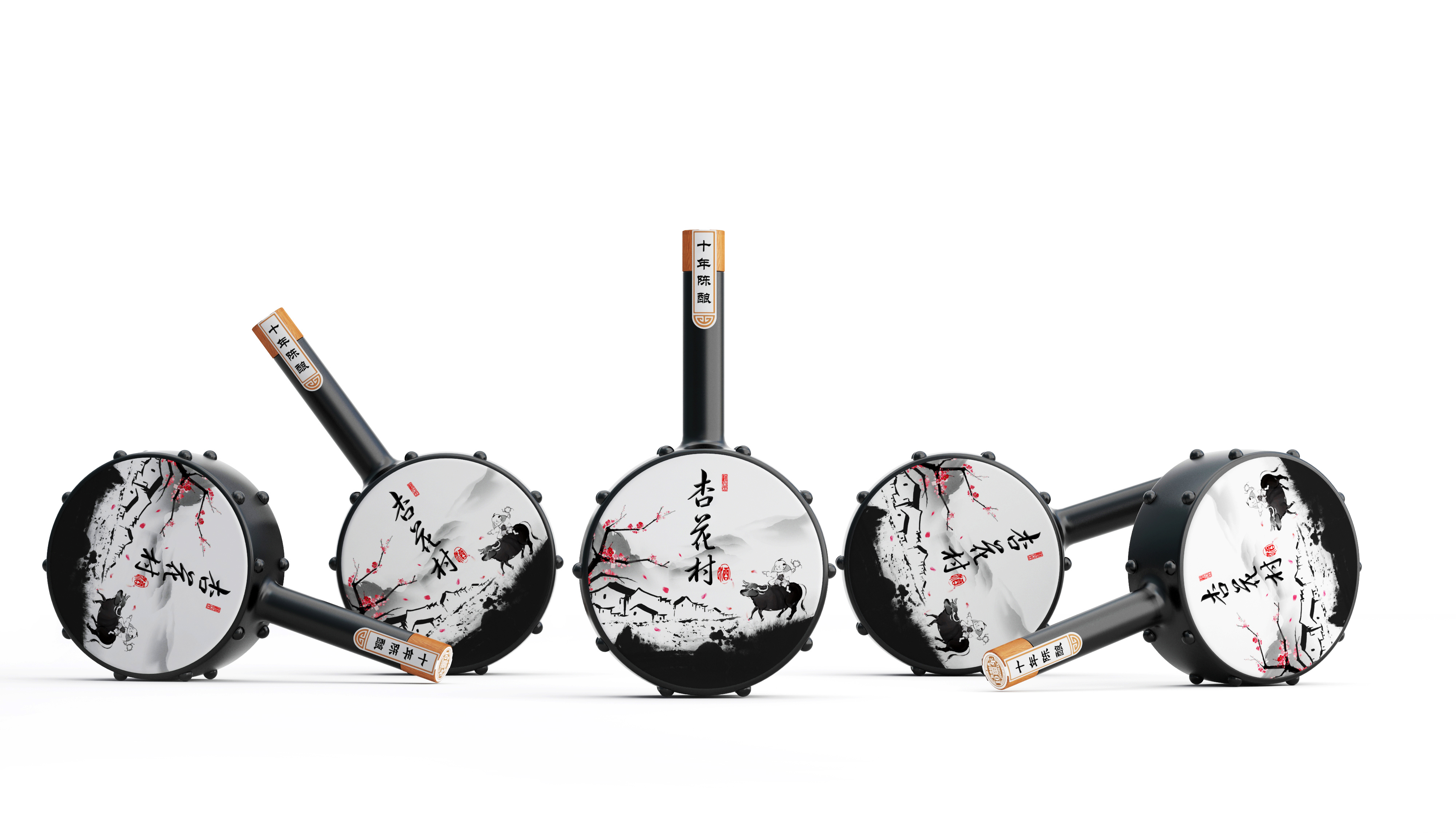 packing design，Wine bottle design，