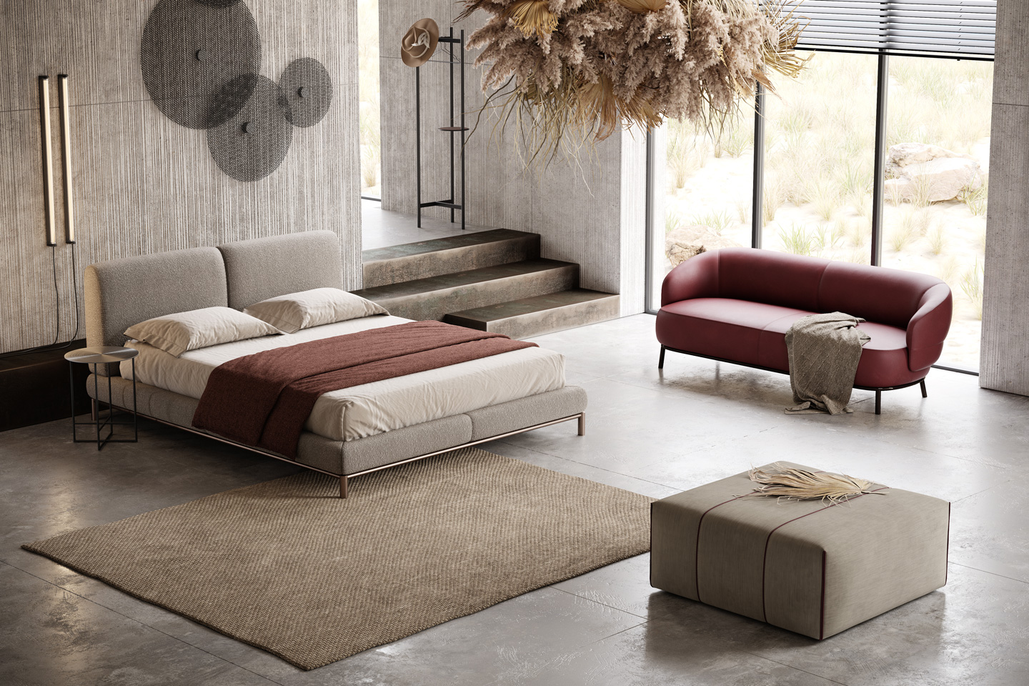 Bed，furniture，sofa，