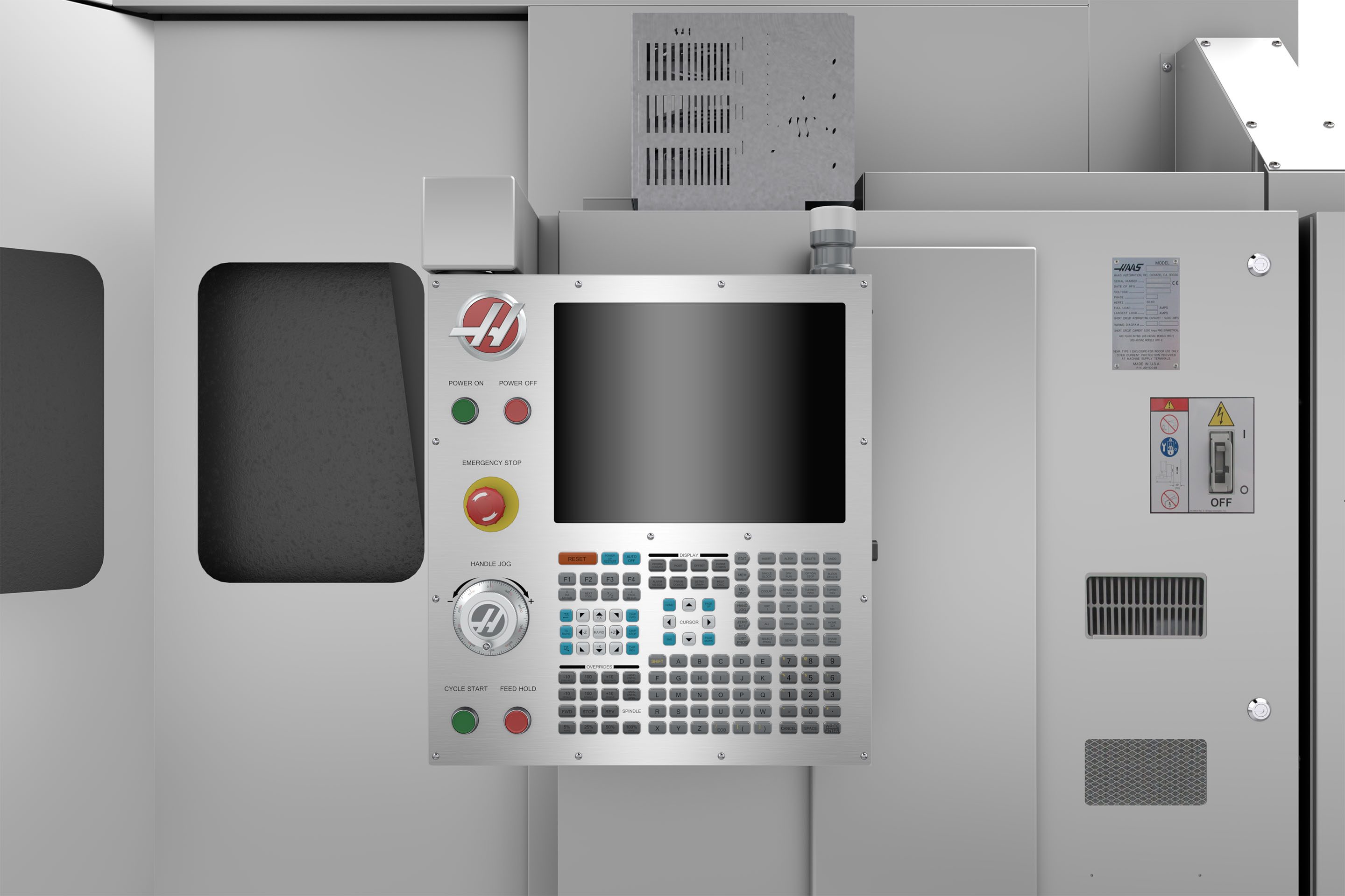 臥式機床ec1600哈斯建模渲染