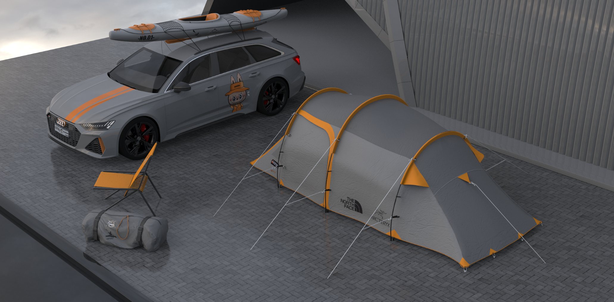 modeling，Render，outdoors，