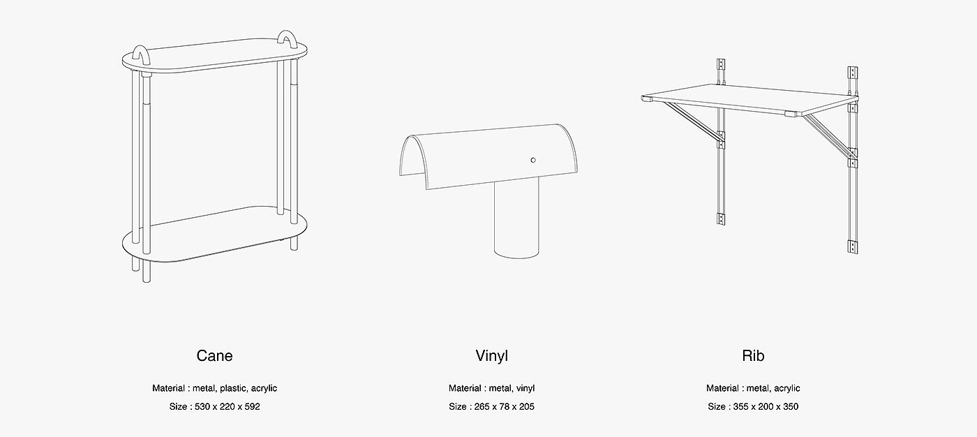 Umbrella，Bracket，a cane，