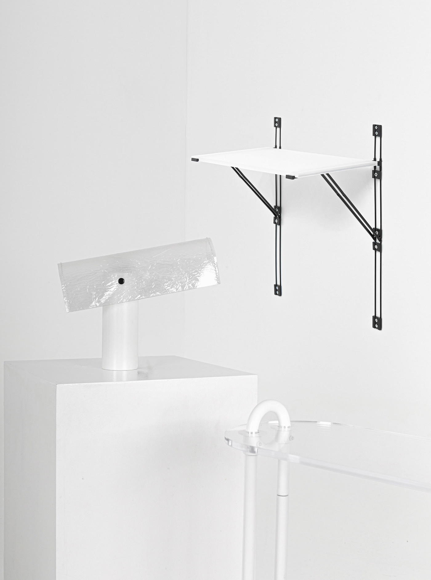 Umbrella，Bracket，a cane，