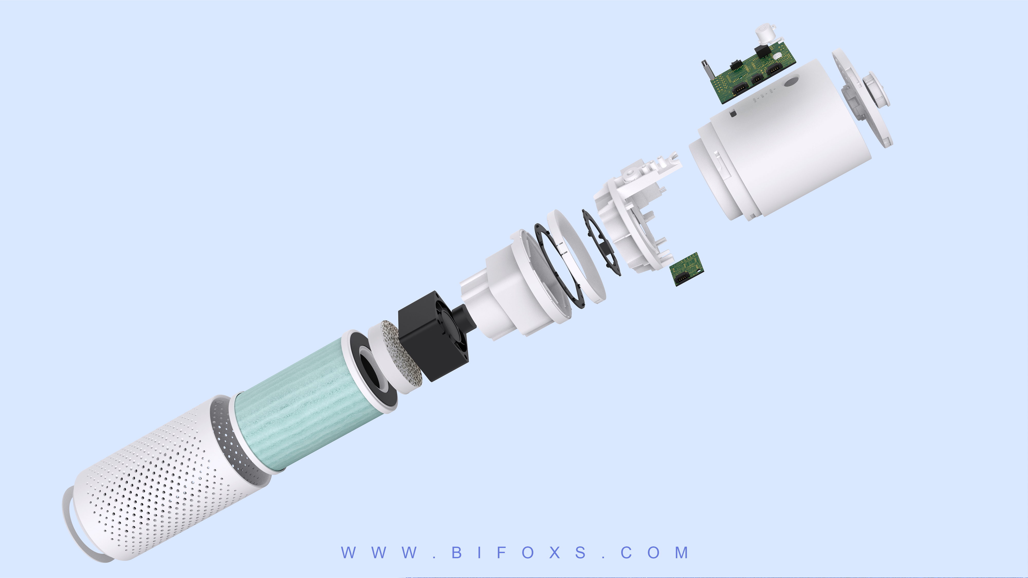 Bifox，White fox design，industrial design，product design，vehicle，air cleaner，environment protection，research and development，