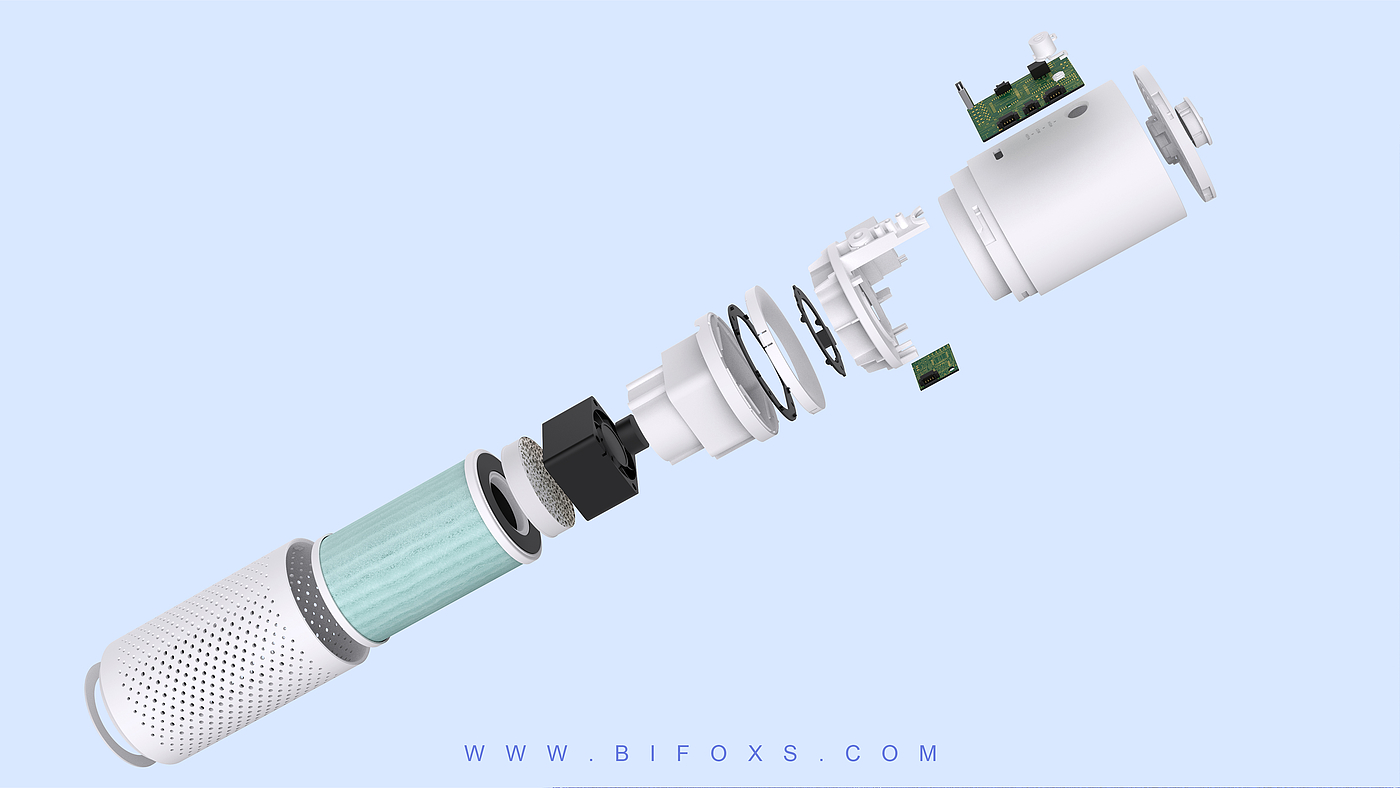 Bifoxs，白狐设计，工业设计，产品设计，车载，空气净化器，环保，研发，