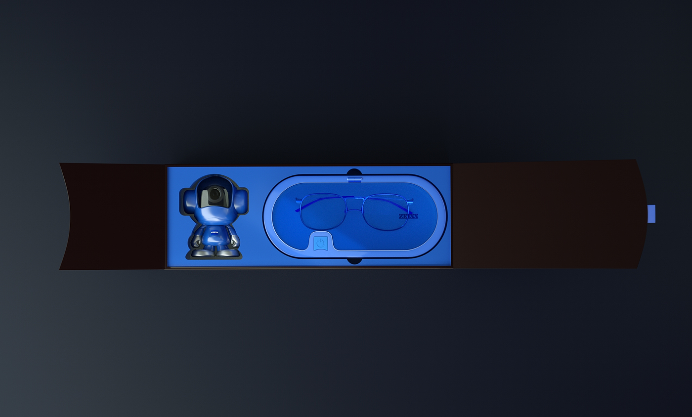 zeiss ，Zeiss，glasses，glasses case，product design，packing design，
