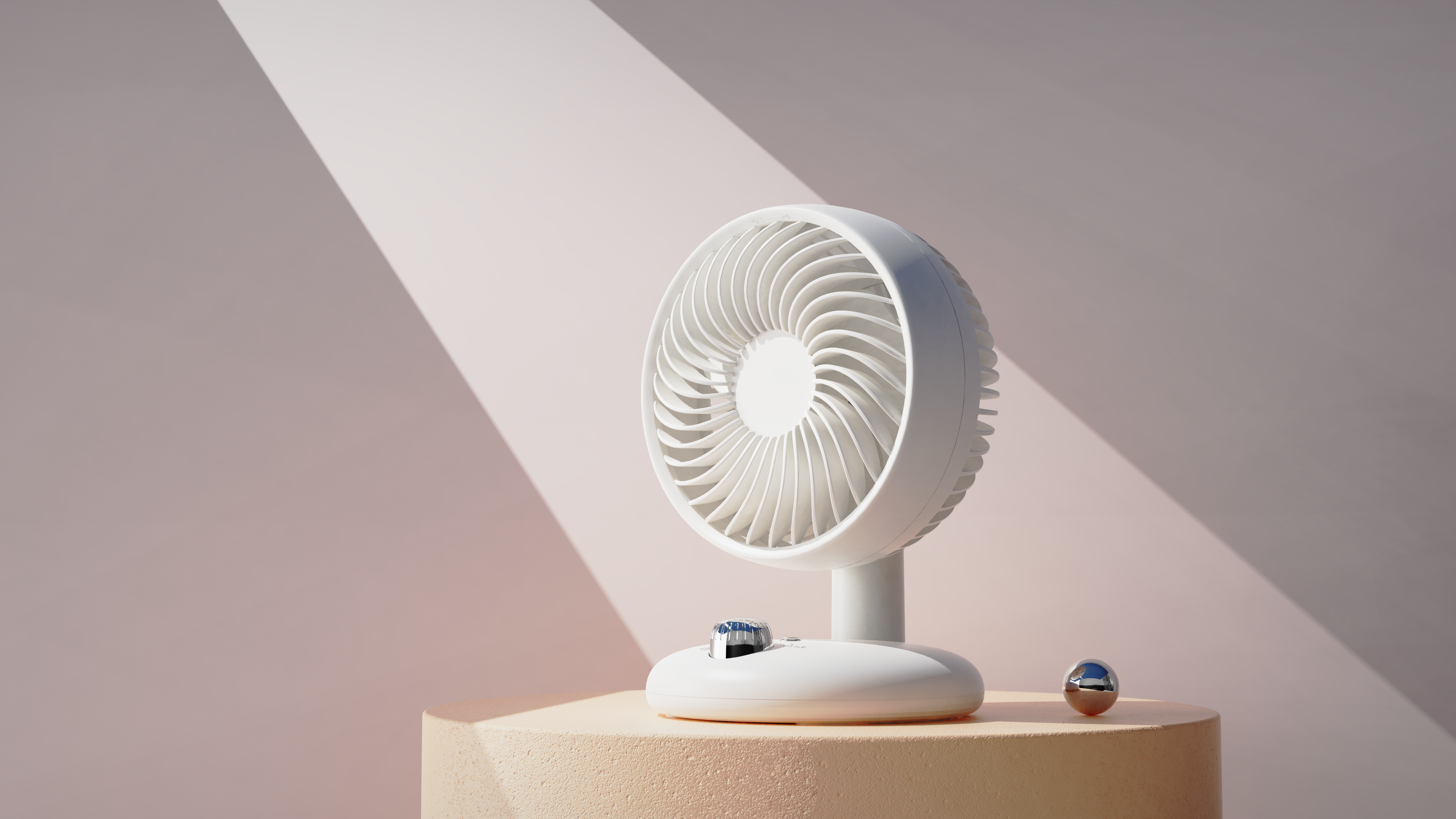 Air circulation fan, wind comfort, electroplating knob, stepless speed regulation，