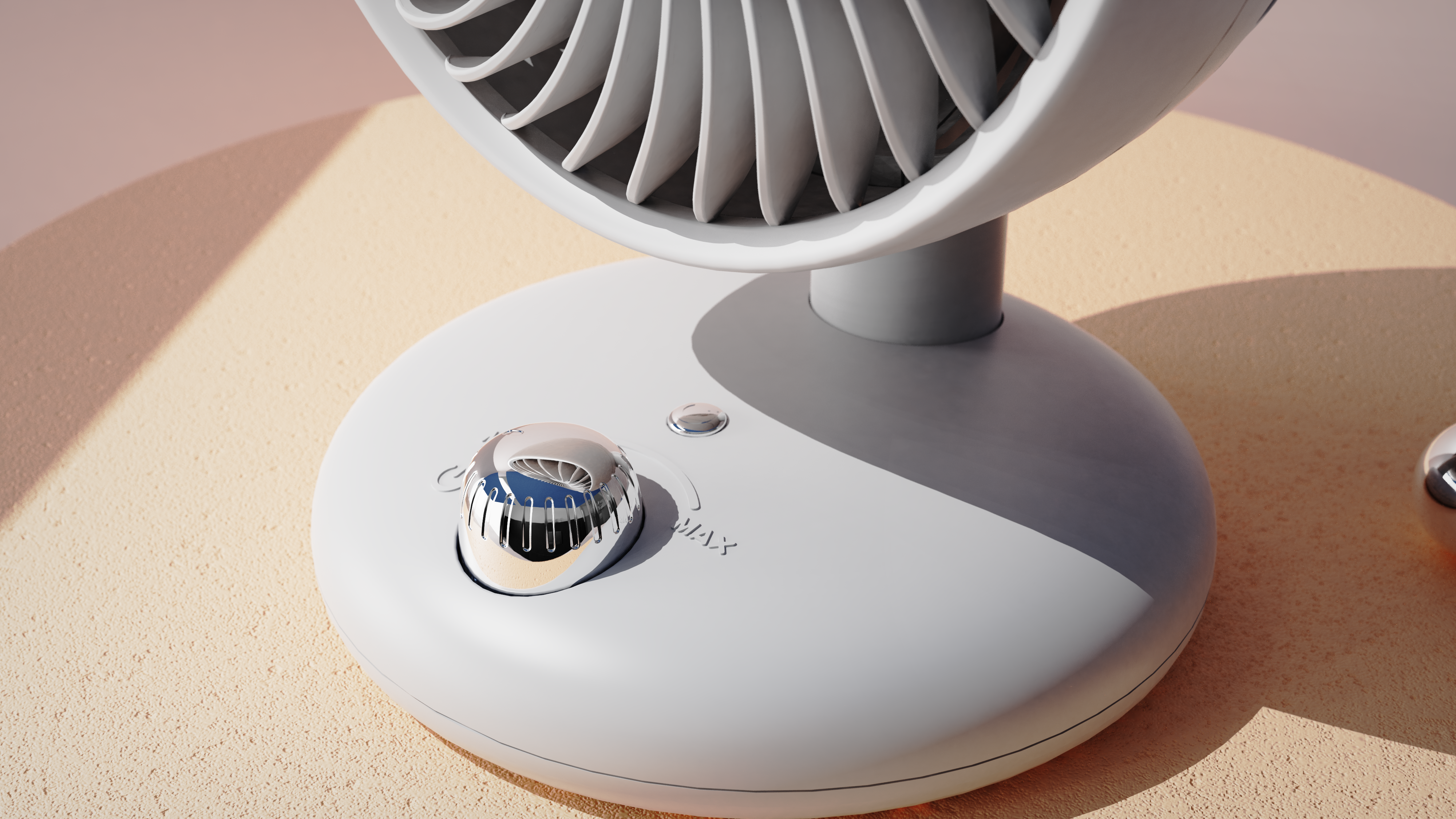 Air circulation fan, wind comfort, electroplating knob, stepless speed regulation，