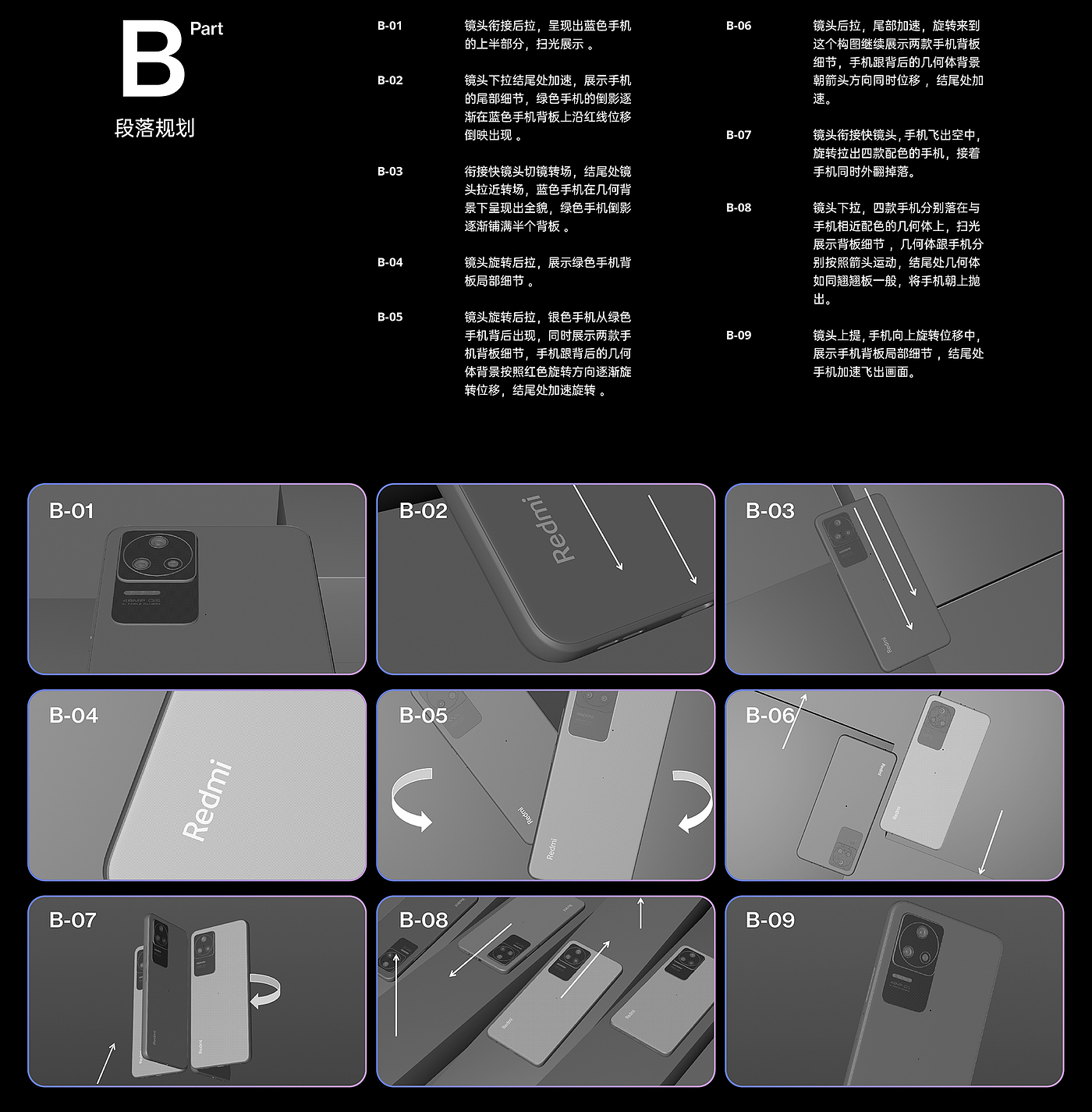 电子产品，渲染，动态设计，产品动画，广告短片，手机，