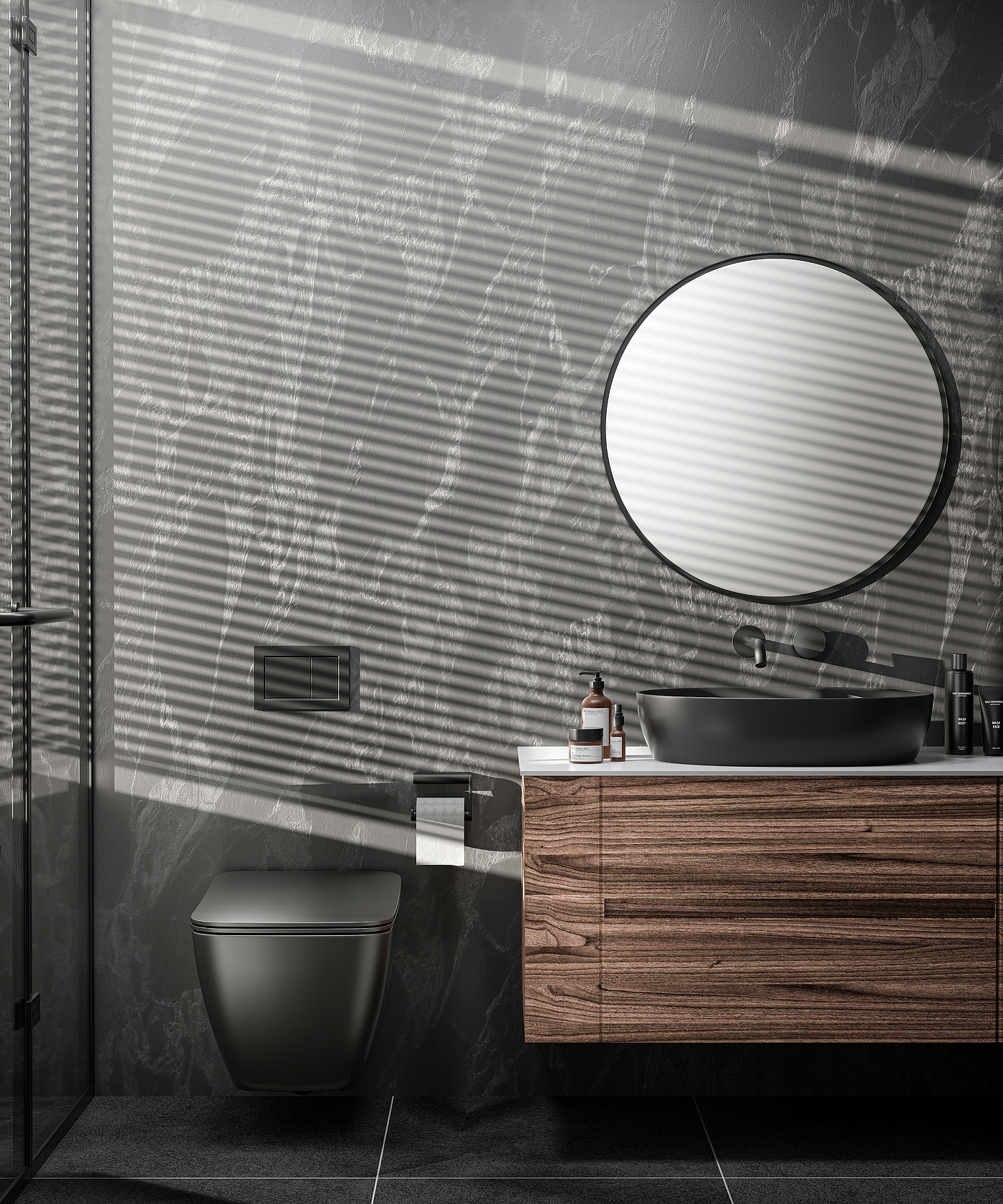 bathroom，