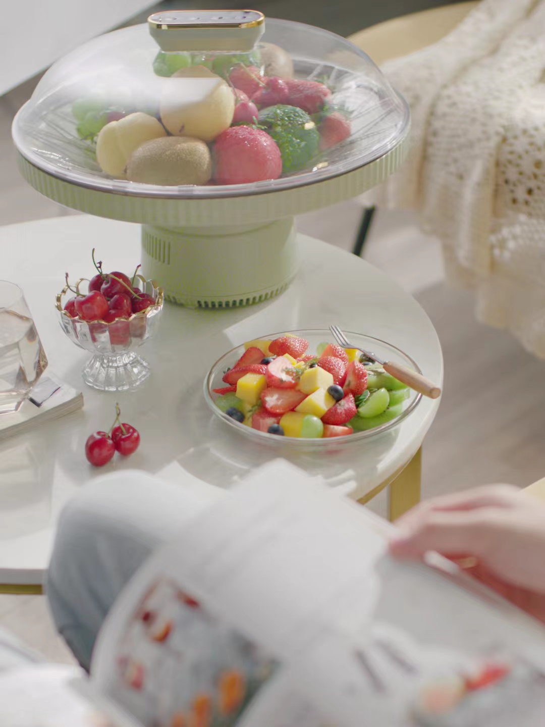 Fresh-keeping tray，Vacuum preservation，refrigeration，heating，