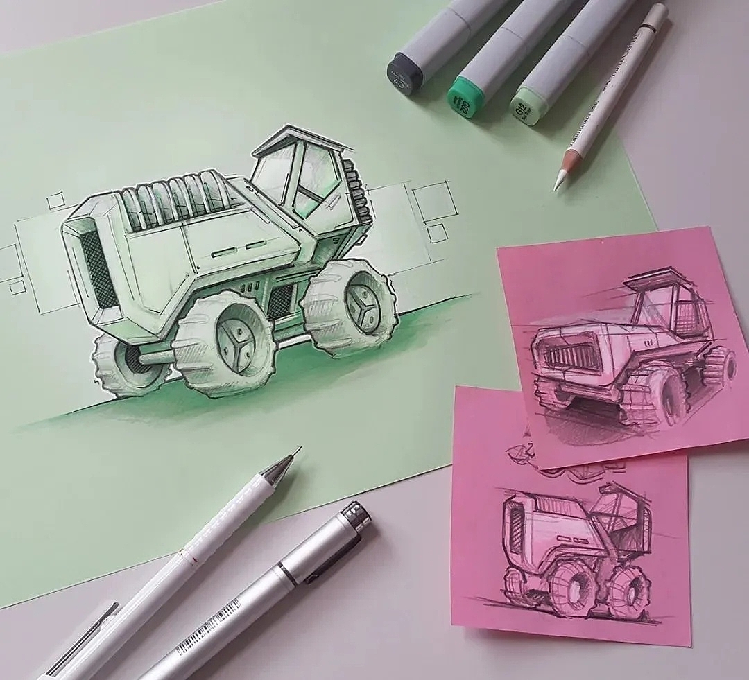 Design hand drawn，