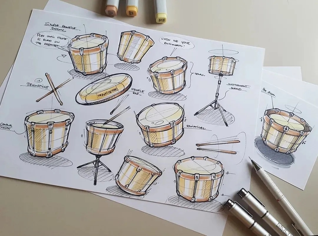 Design hand drawn，