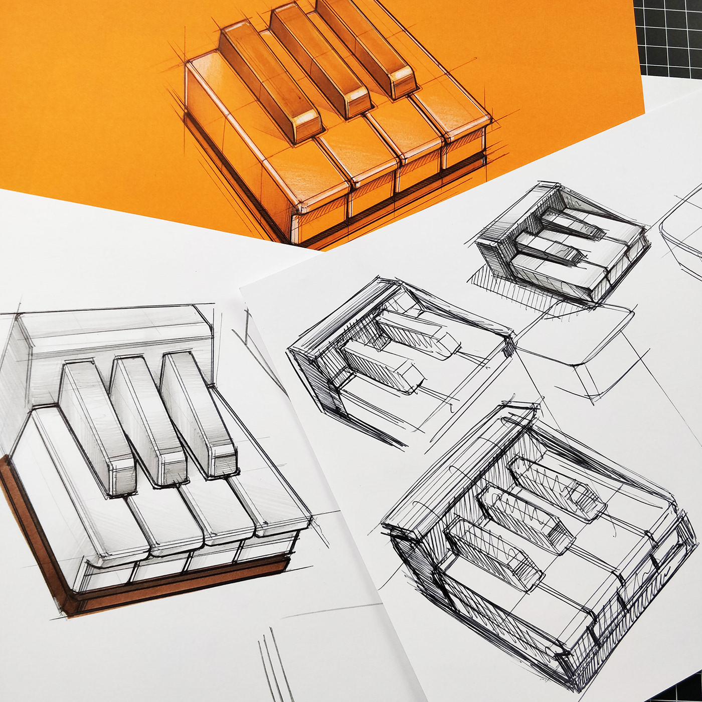 Hand drawn，Sketch，mapping，industrial design，