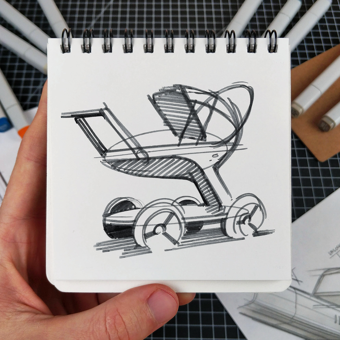 Hand drawn，Sketch，mapping，industrial design，