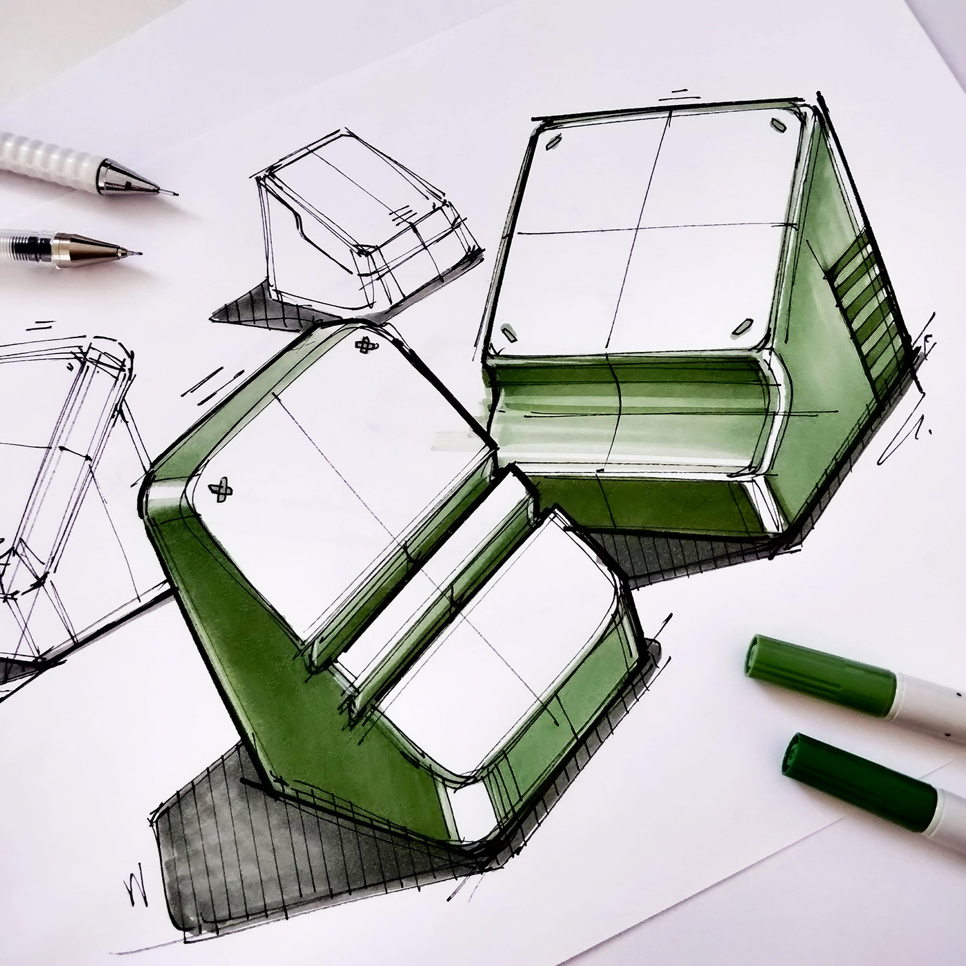 Hand drawn，Sketch，mapping，industrial design，