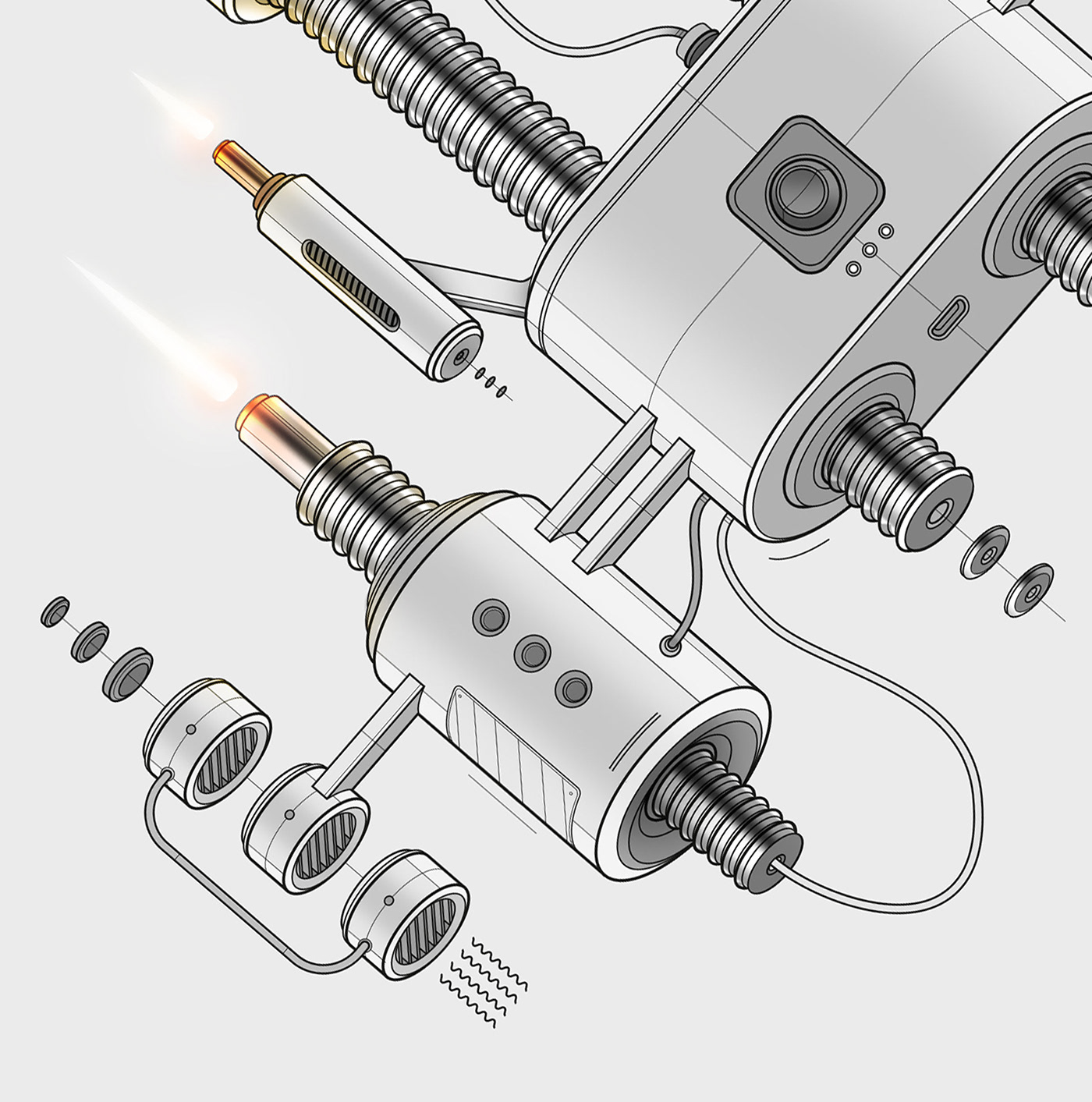Hand drawn，Sketch，mapping，industrial design，