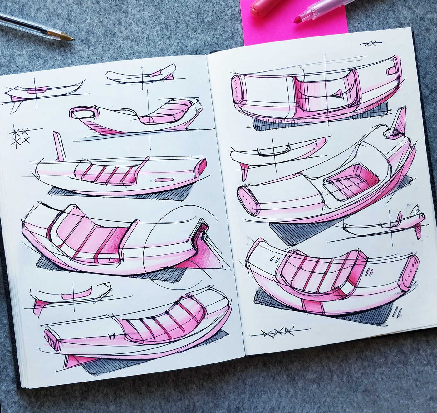Hand drawn，Sketch，mapping，industrial design，