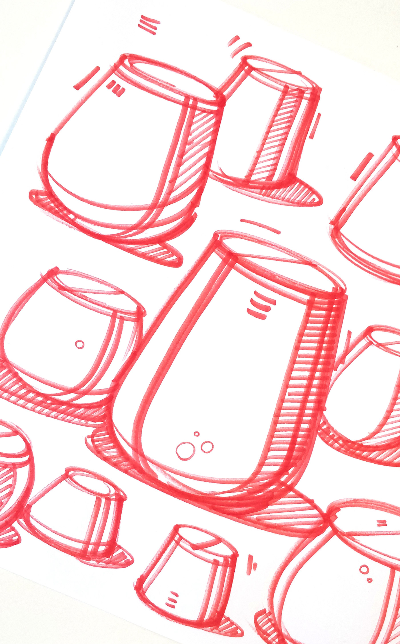 Hand drawn，Sketch，mapping，industrial design，