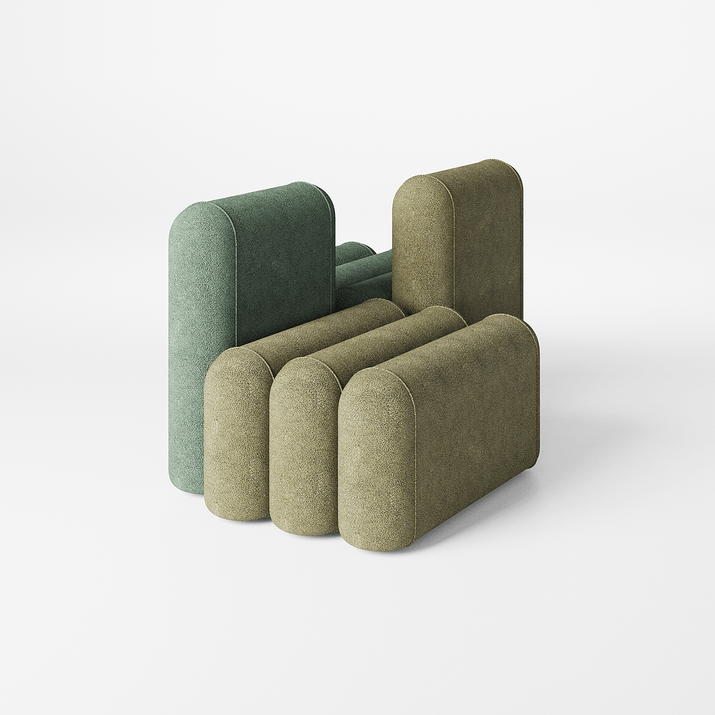 puff，furniture，sofa，conceptual design，