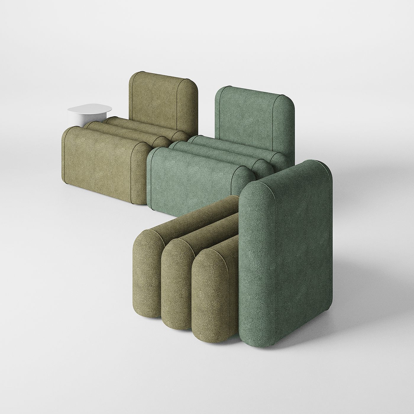 puff，furniture，sofa，conceptual design，