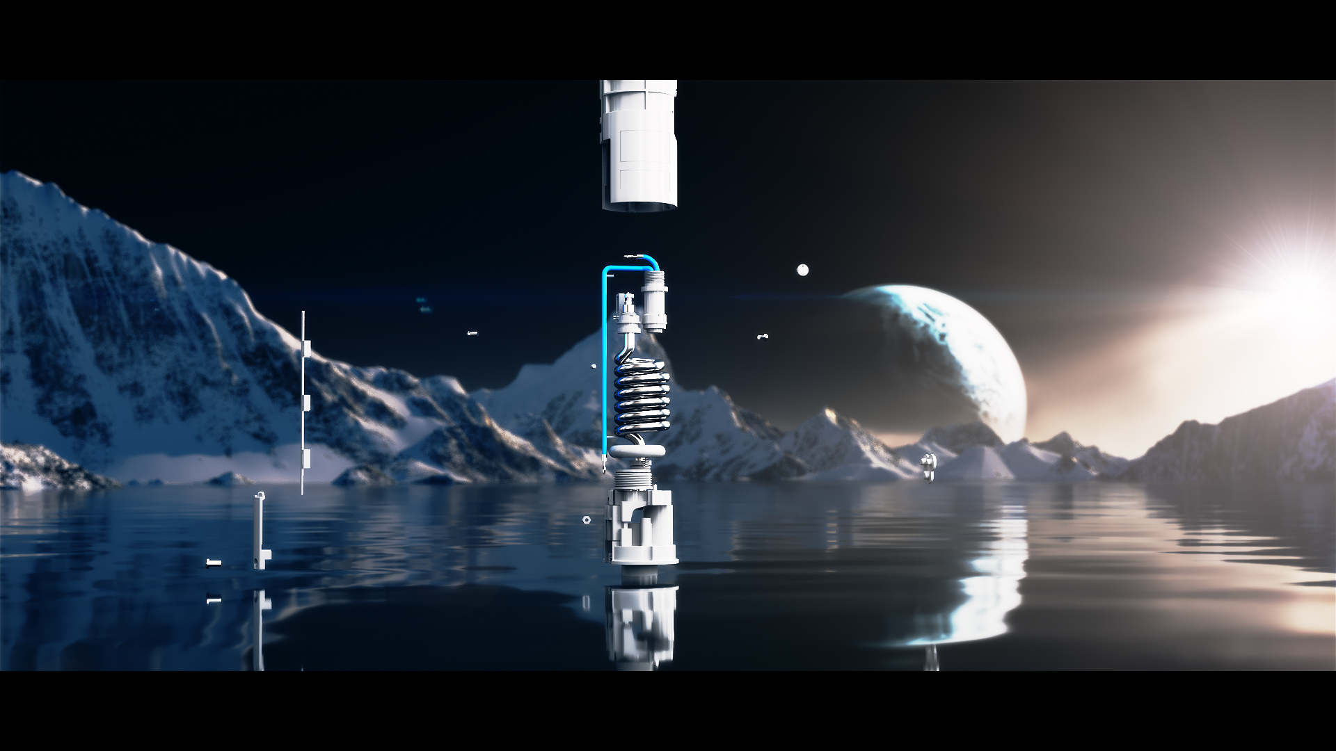 product，Hot water tap，cg，three-dimensional，animation，