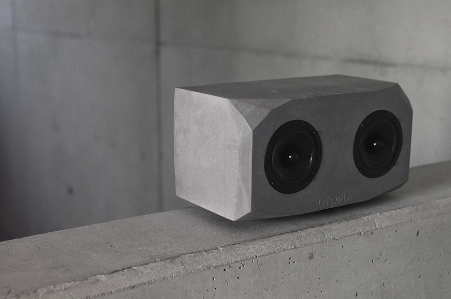 UTOPIA Audio，Concrete speaker，product design，Digital，