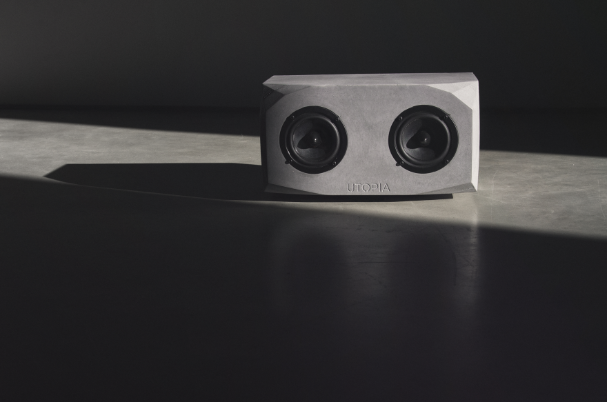 UTOPIA Audio，Concrete speaker，product design，Digital，