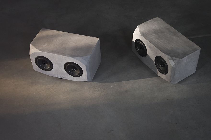 UTOPIA Audio，Concrete speaker，product design，Digital，