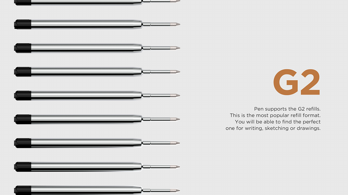 Mechanical pen，Helicon，3D model，pen，Render，industrial design，to work in an office，