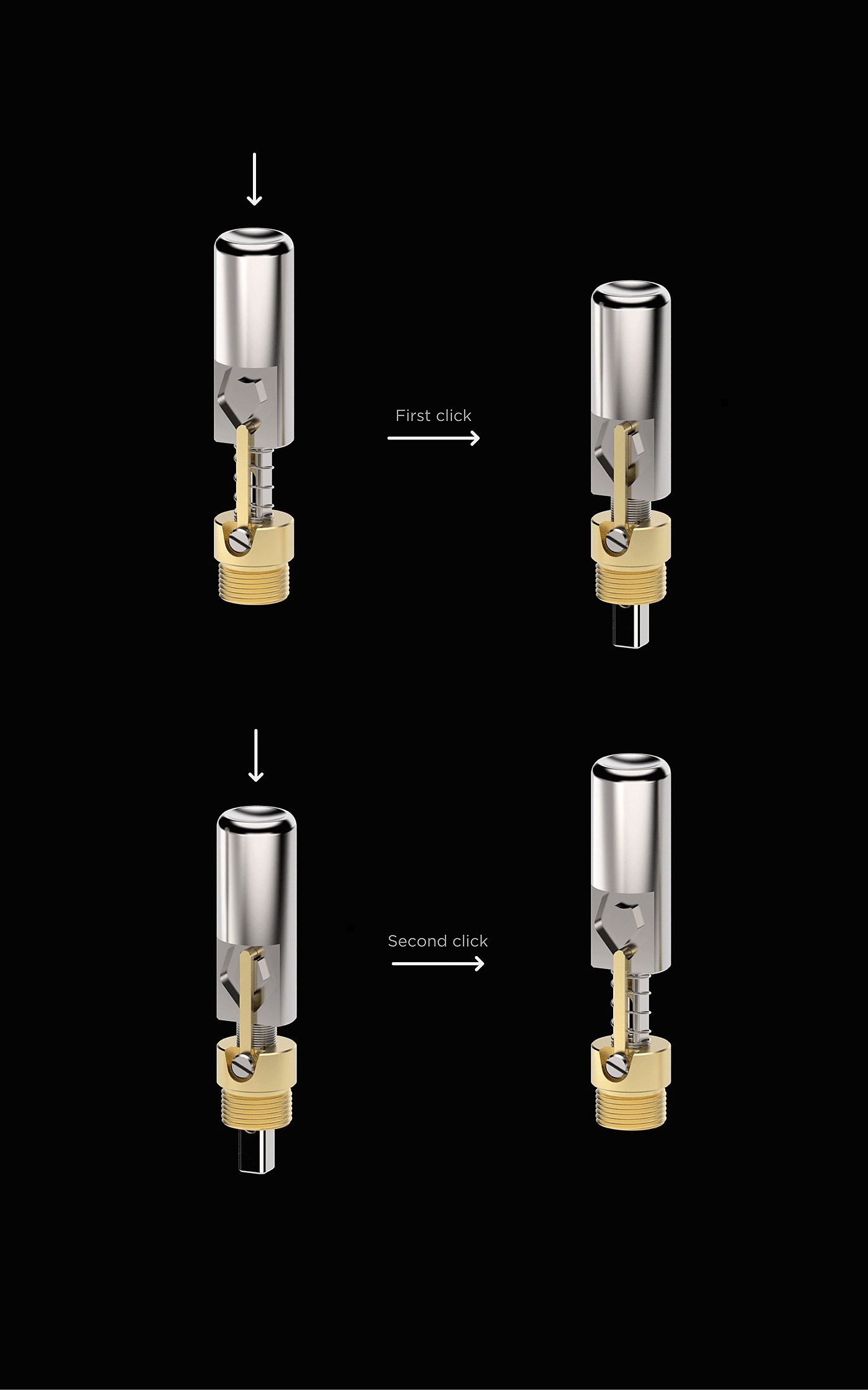 机械笔，Helicon，3d模型，笔，渲染，工业设计，办公，