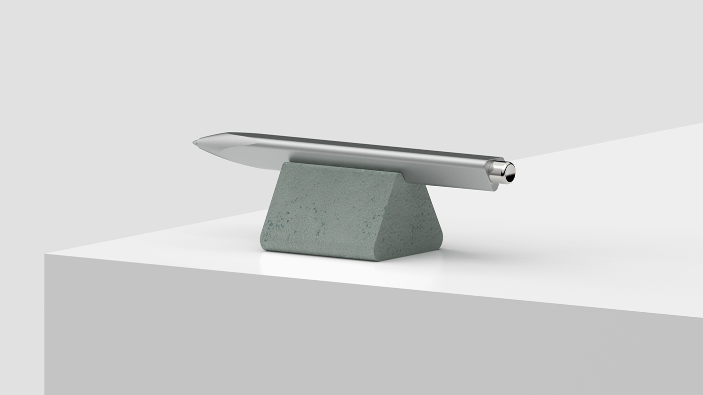 Mechanical pen，Helicon，3D model，pen，Render，industrial design，to work in an office，