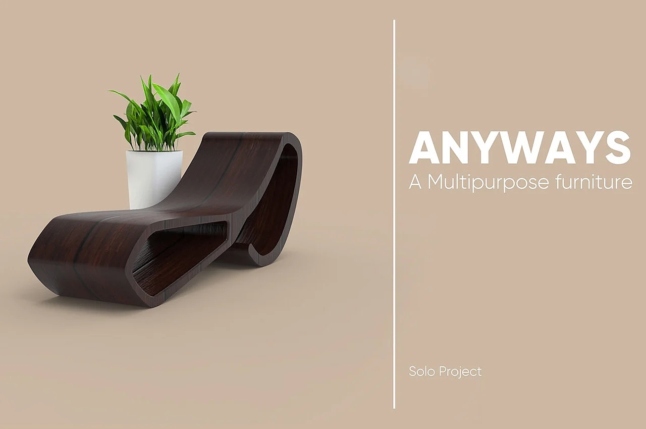 furniture，conceptual design，Home design，Design，Multipurpose furniture，ANYWAYS，deck chair，chair，