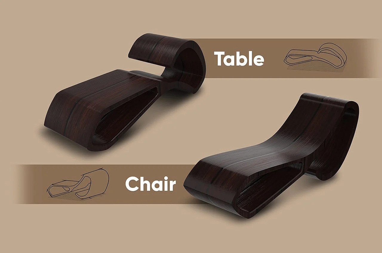 furniture，conceptual design，Home design，Design，Multipurpose furniture，ANYWAYS，deck chair，chair，