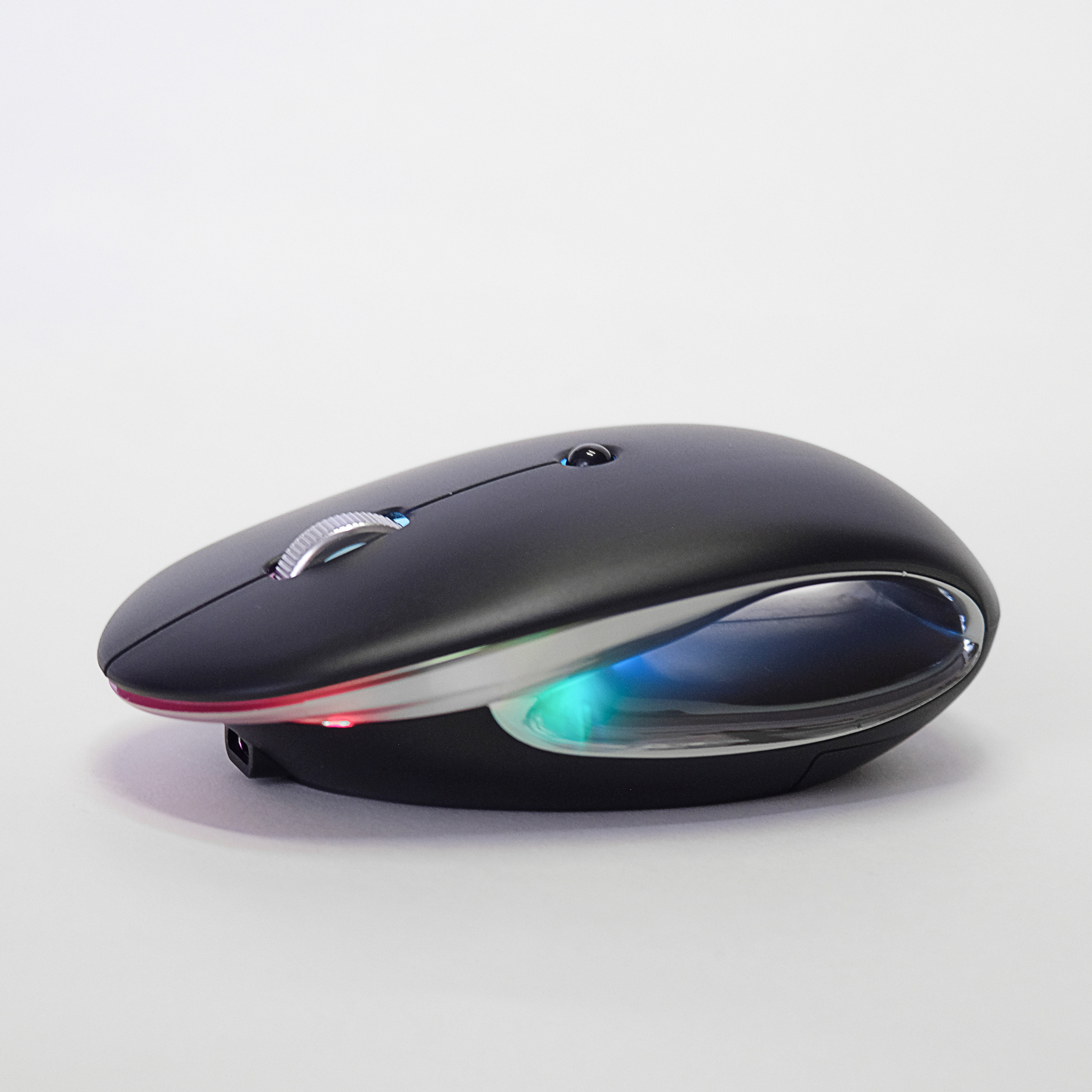 Wireless mouse，RGB Office Mouse，Creative design，Hollowed out design，Luminous mouse，