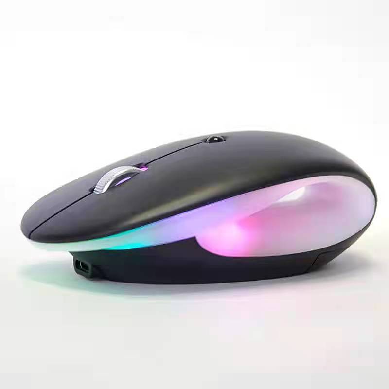 无线鼠标，RGB办公鼠标，创意设计，镂空设计，发光鼠标，