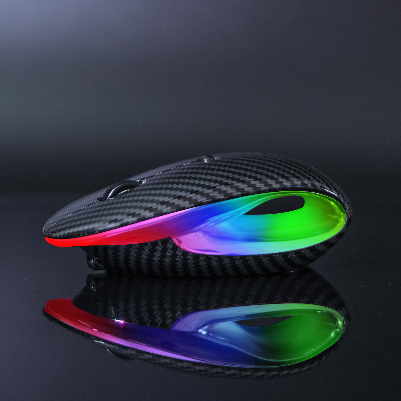 Wireless mouse，RGB Office Mouse，Creative design，Hollowed out design，Luminous mouse，