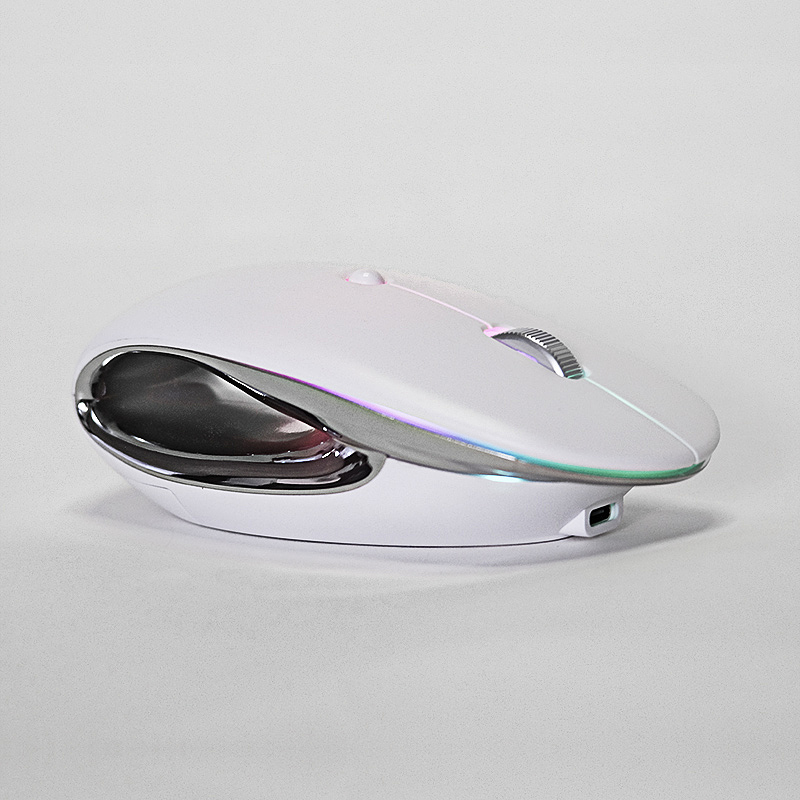 Wireless mouse，RGB Office Mouse，Creative design，Hollowed out design，Luminous mouse，