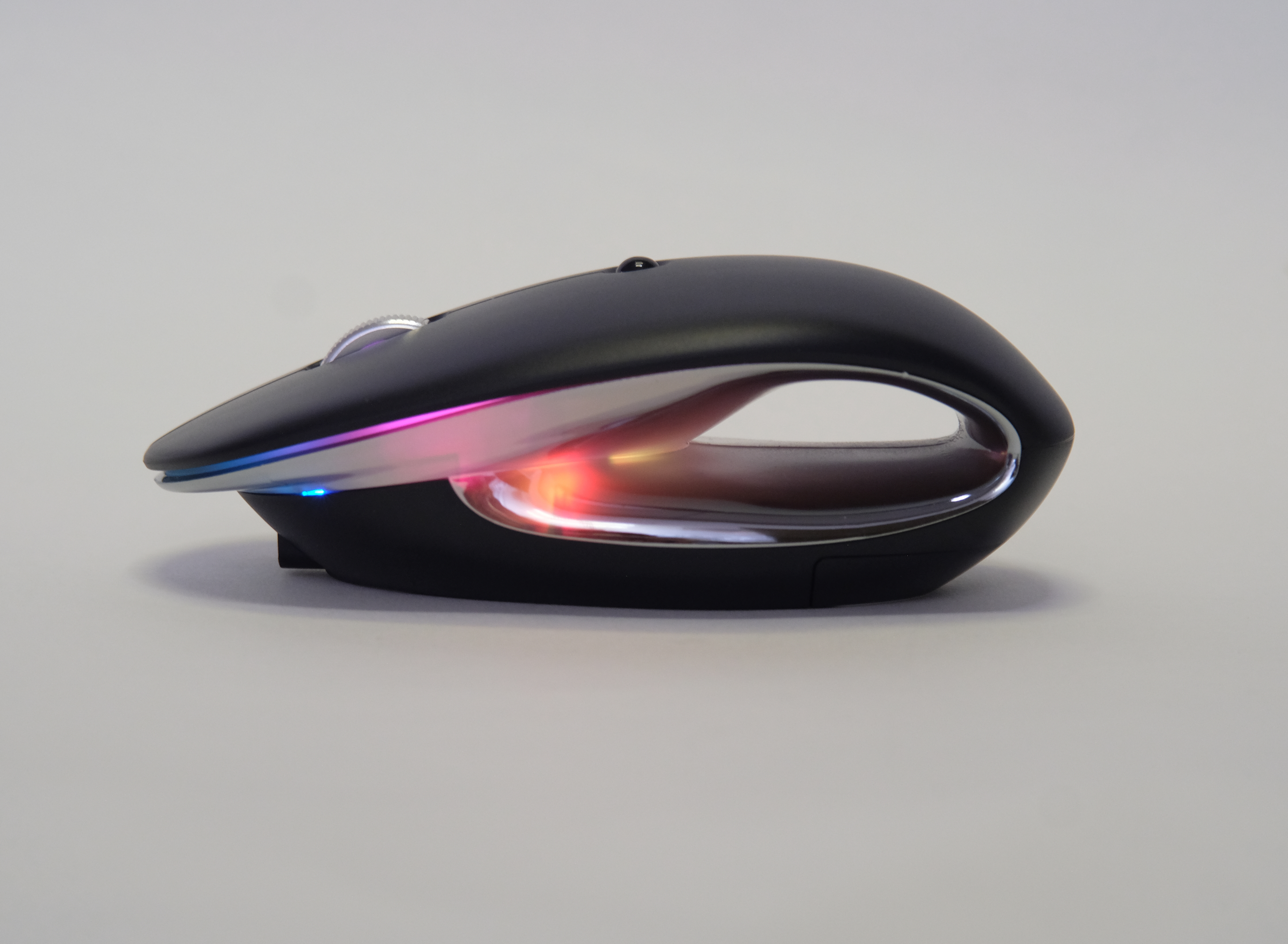 Wireless mouse，RGB Office Mouse，Creative design，Hollowed out design，Luminous mouse，