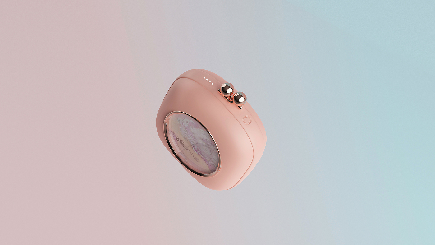 portable battery，Hand warmer，industrial design，Little bear，match，