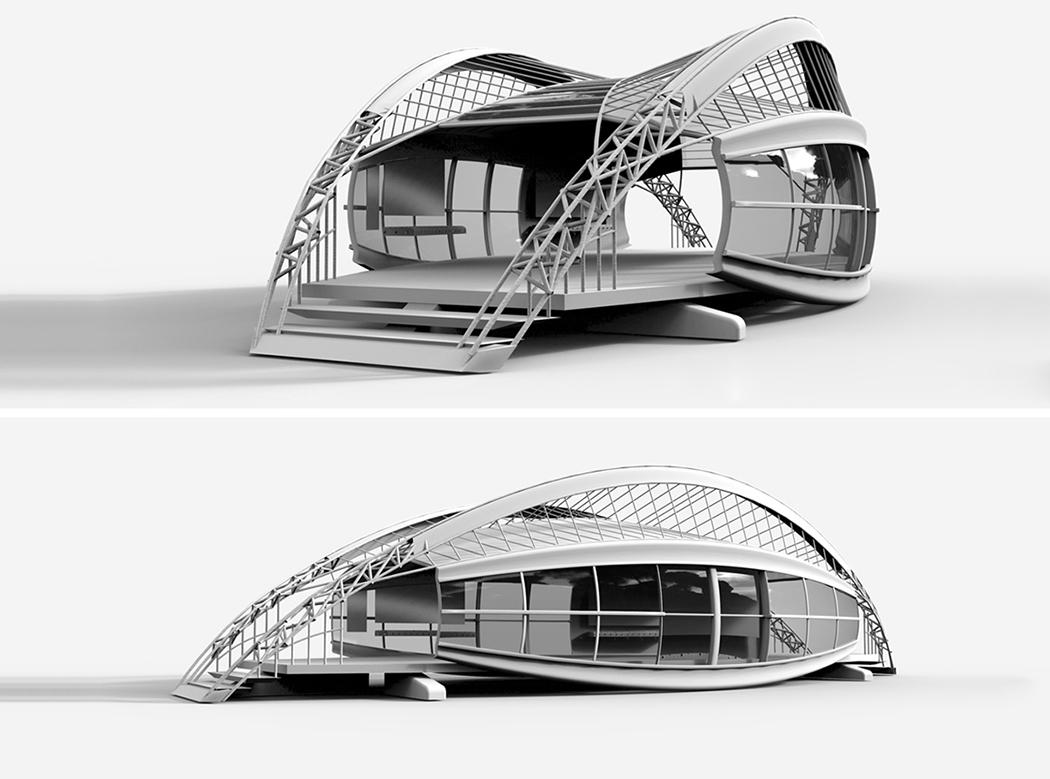 bus station，Architecture，product design，industrial design，