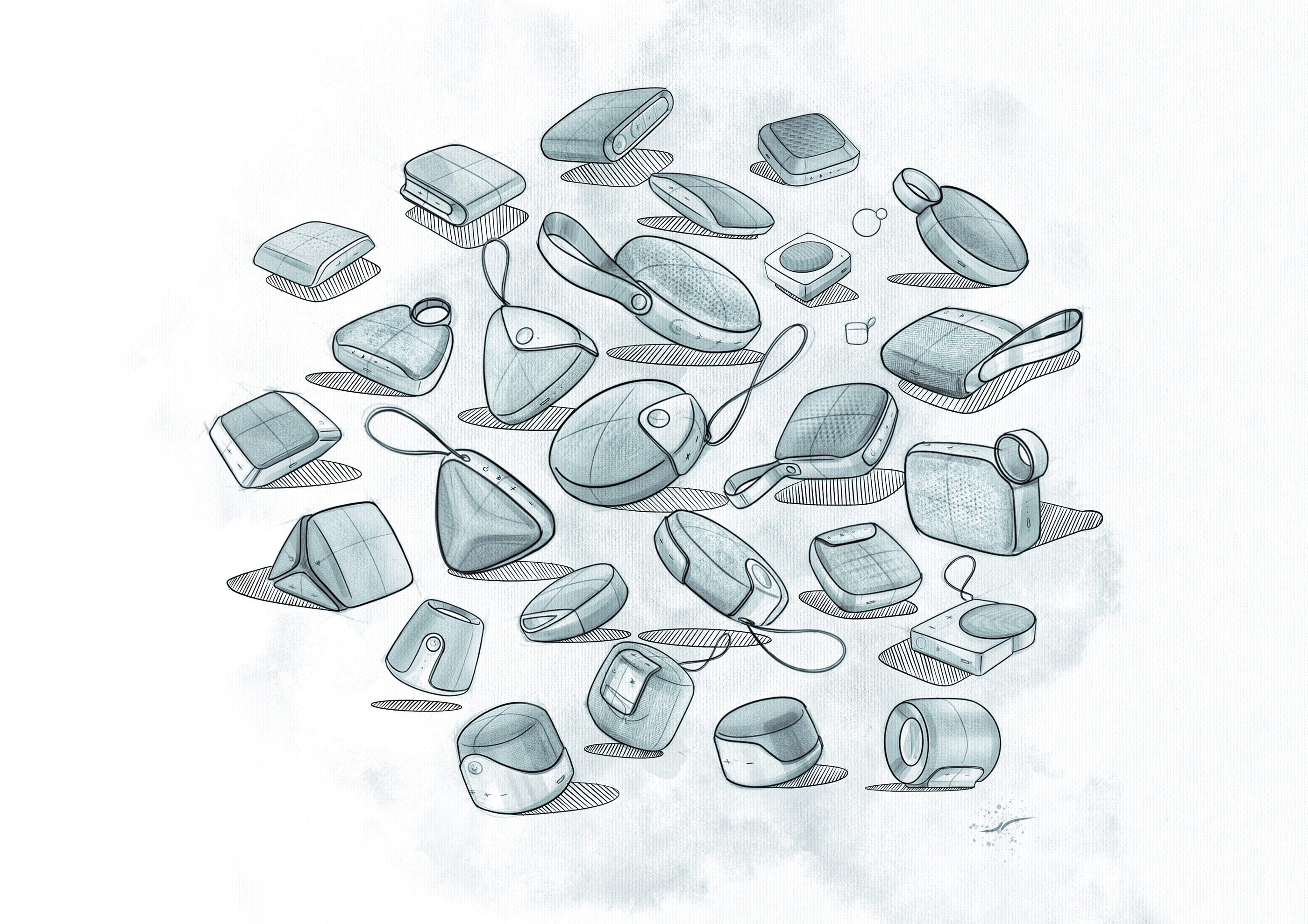 industrial design，product design，Sketch，Digital rendering，Hand drawn manuscript，Hand drawn collection，