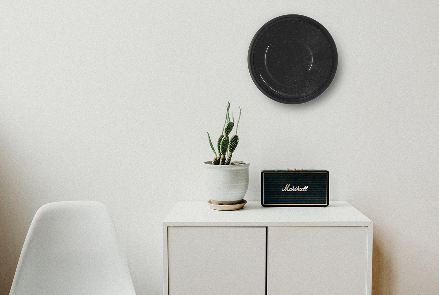 Star clock，product design，industrial design，Clock，Wall clock，Astrace，black，circular，