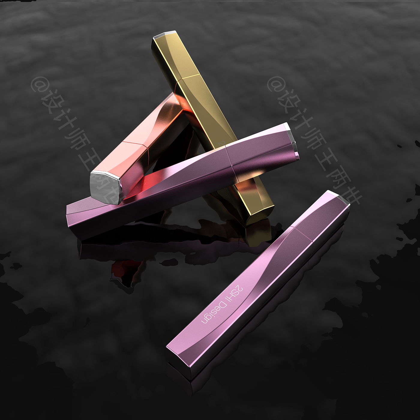 Lip Glaze，Cosmetics，packing design，