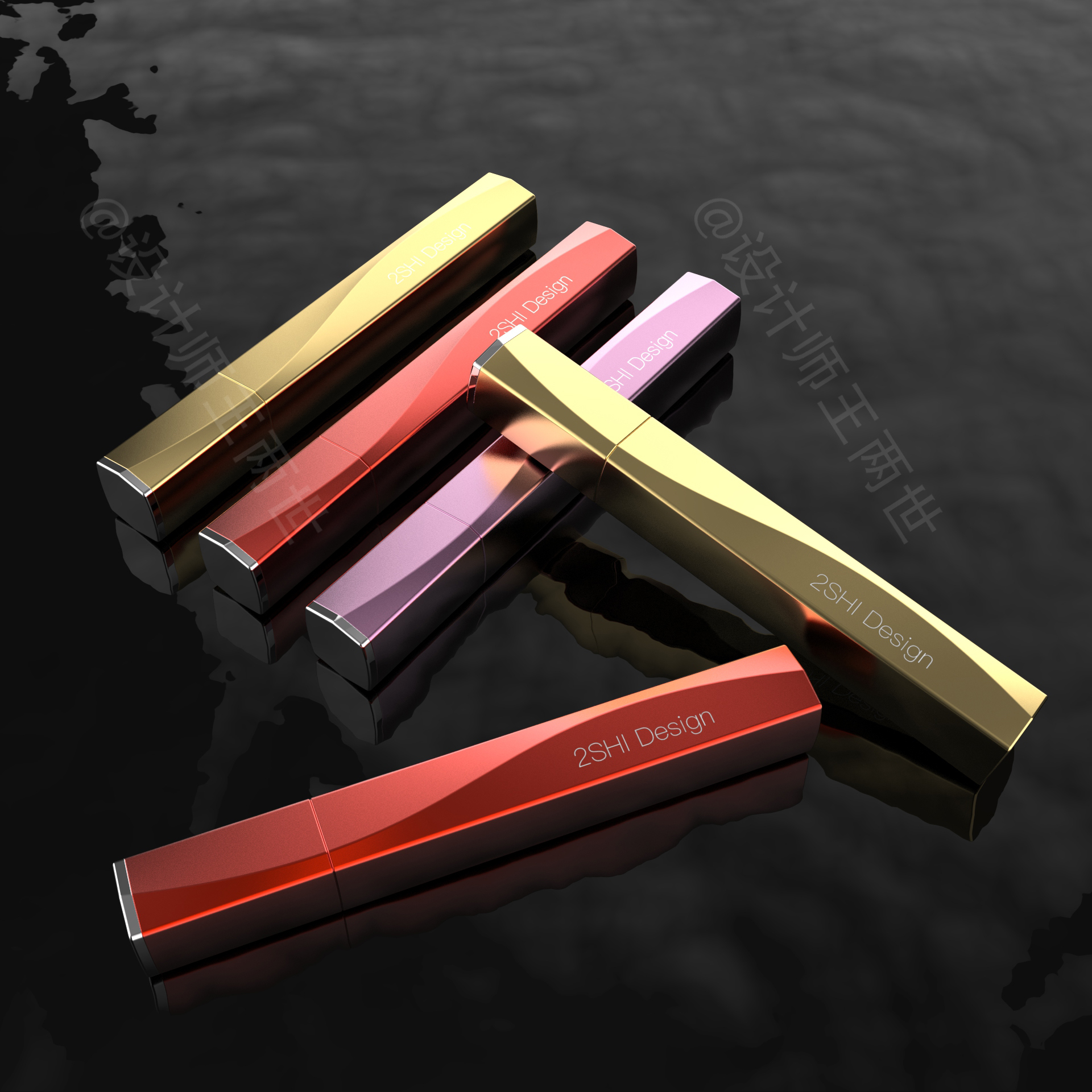 Lip Glaze，Cosmetics，packing design，