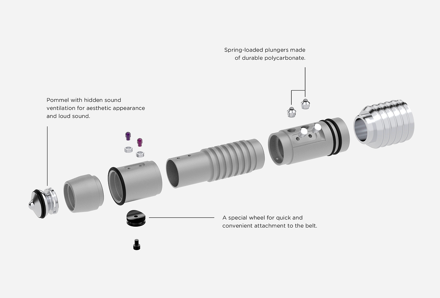 industrial design，3D modeling，product design，FX lightsaber，