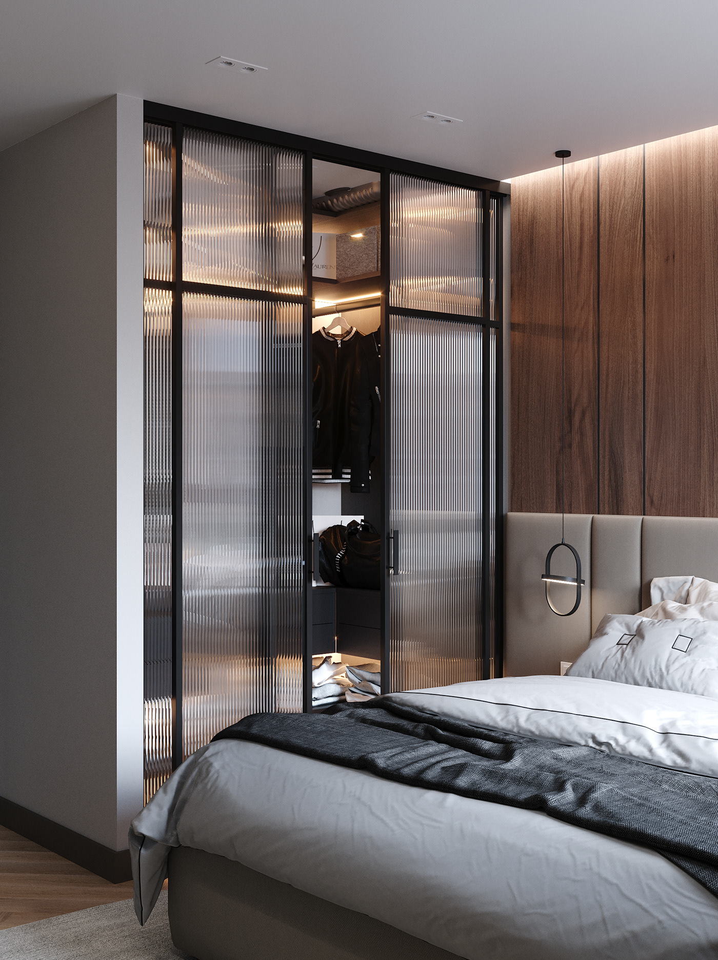 bedroom，Internal，3D modeling，Architectural visualization，Interior design，