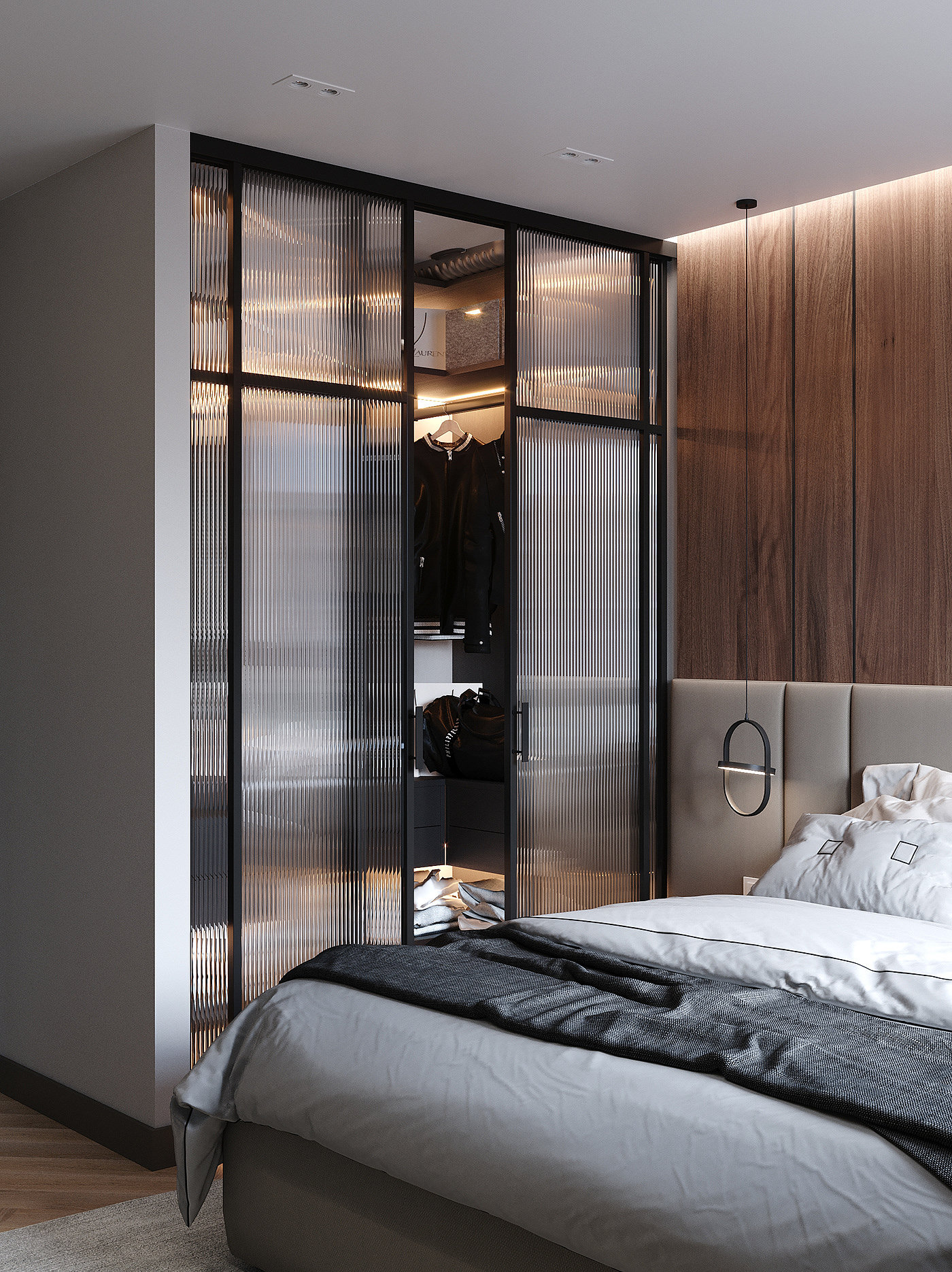 bedroom，Internal，3D modeling，Architectural visualization，Interior design，